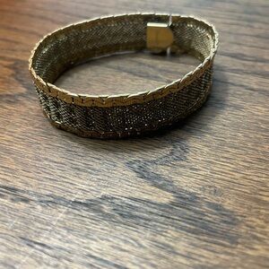 Gold and Silver Woven Bracelet